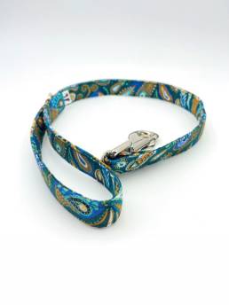 Green Paisley Dog Lead