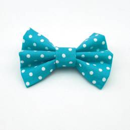 Turquoise Spotty Bow Tie