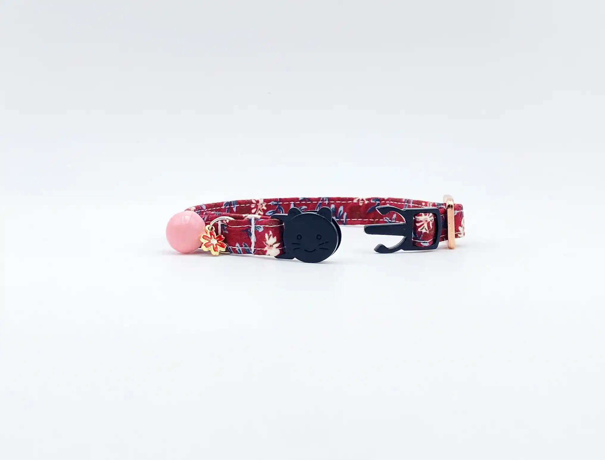 thumbnail image 2 of Handmade Cookie Dog Collar - Adjustable Fabric Collar With Buckle - 5/8" Wide 2 of 3