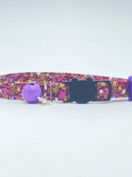Pink Luna Star Cat Collar