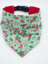 Strawberry Fizz Dog Bandana in fun print