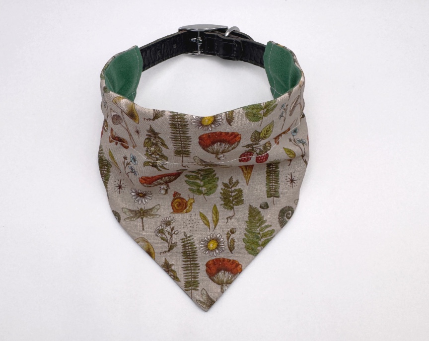 Forest Mushrooms Dog Bandana