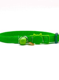 Lime Green Cotton Cat Collar