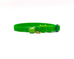 Lime Green Cotton Cat Collar