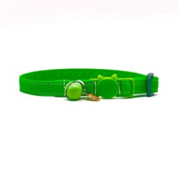 Lime Green Cotton Cat Collar