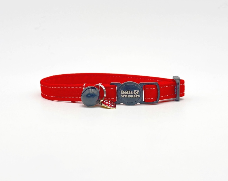 Scarlet Red Cat Collar