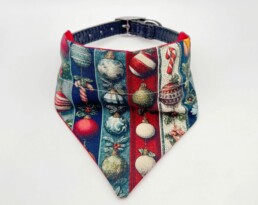 Baubles Candy Cane Dog Bandana